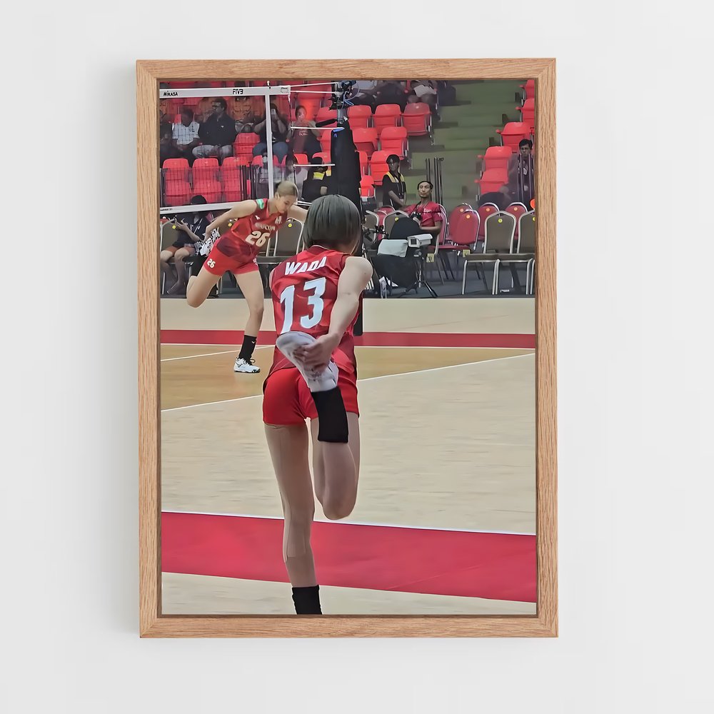 Poster Pouvoir Rouge – affiche Volleyball (vue 4)